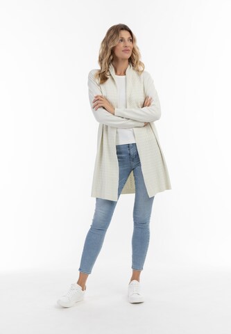 Usha Knit Cardigan in White