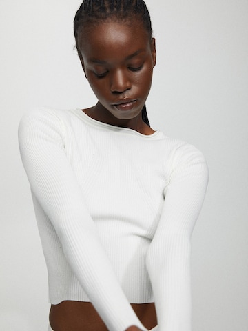 Pull-over Pull&Bear en blanc