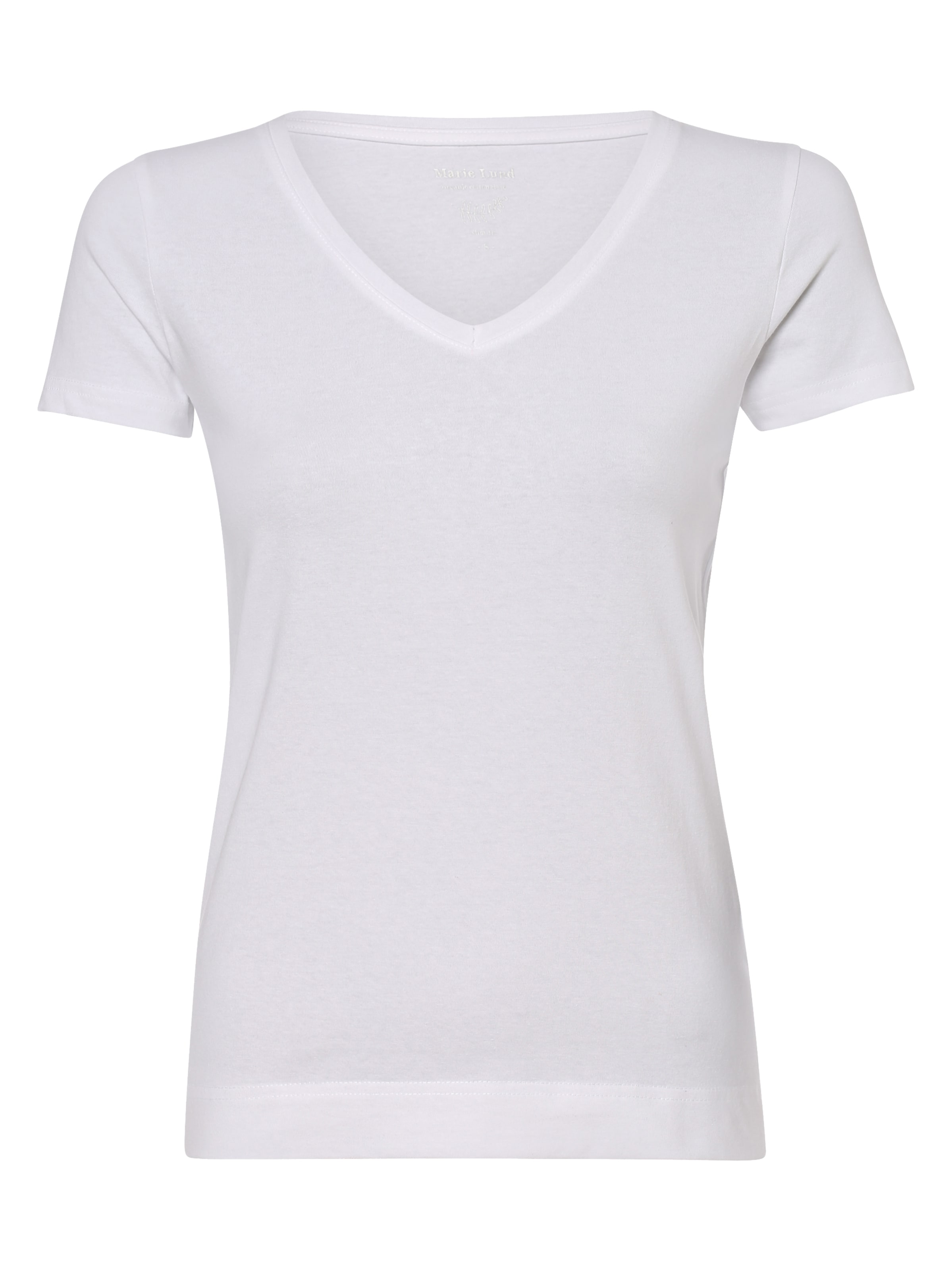 Marie Lund T-shirt en blanc, Vue avec produit