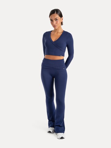 évasé Leggings ' Florea ' Smilodox en bleu