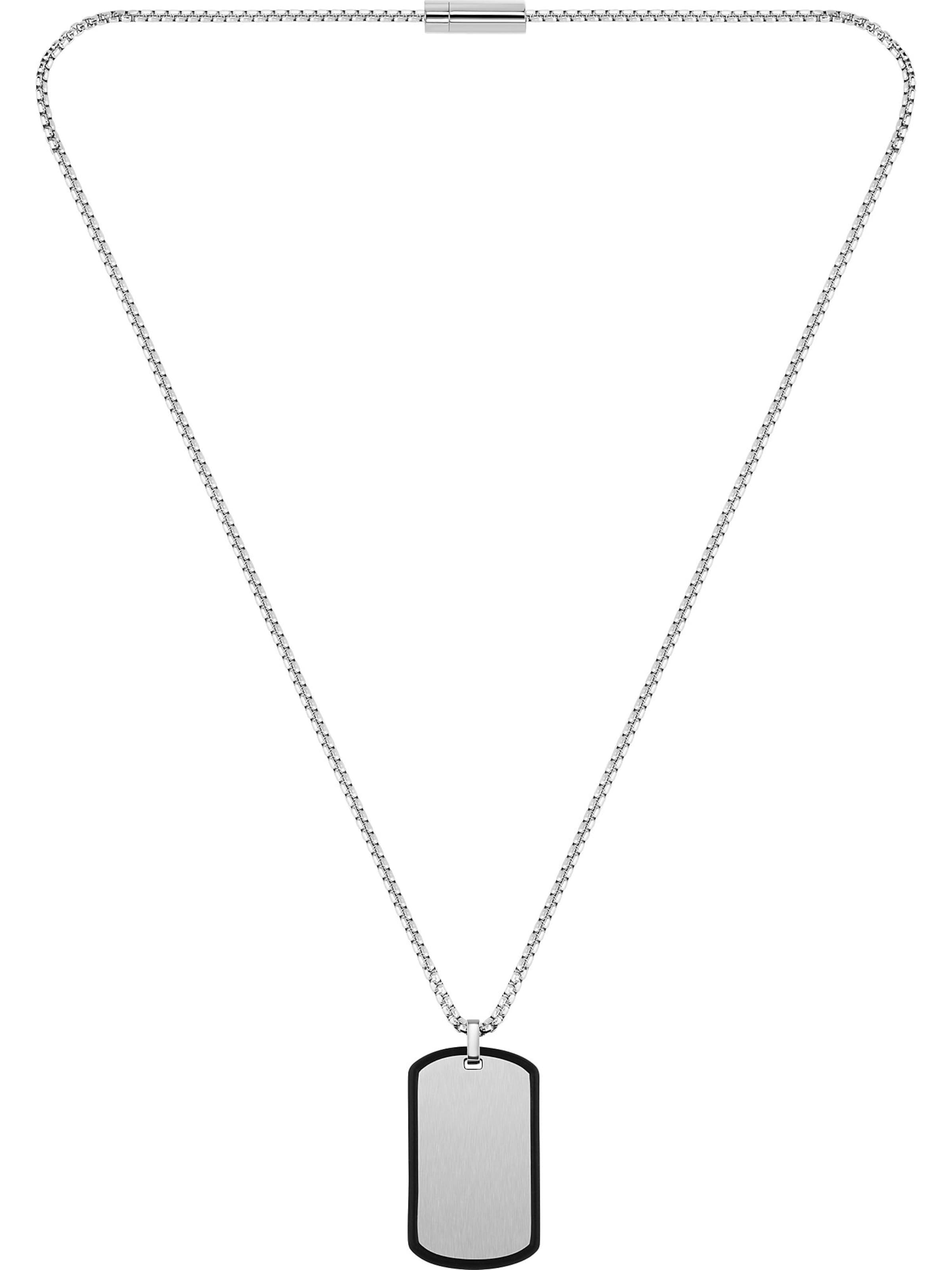 Chaîne BOSS en argent : devant