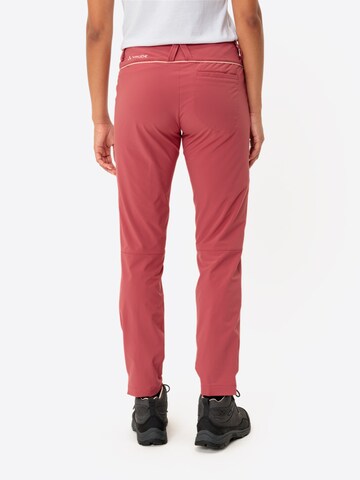 VAUDE Slimfit Outdoorbroek 'Skomer II' in Rood