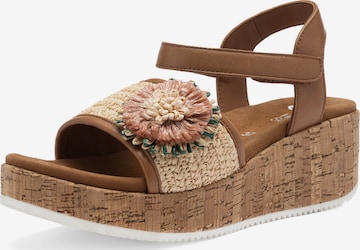 Sandalo di ARA in marrone: frontale