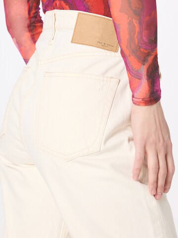 rag & bone Normalny krój Jeansy 'Alissa' w kolorze beżowy