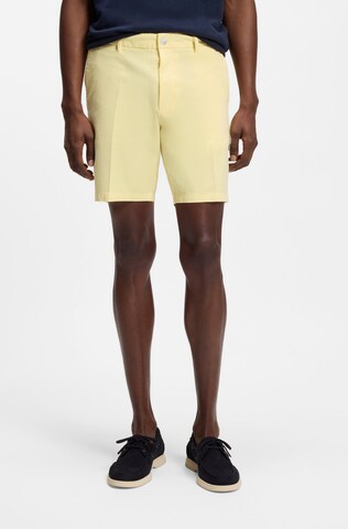 BOSS Slim fit Chino Pants 'H-Kane1' in Yellow: front