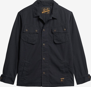 Superdry Regular fit Button Up Shirt in Blue: front