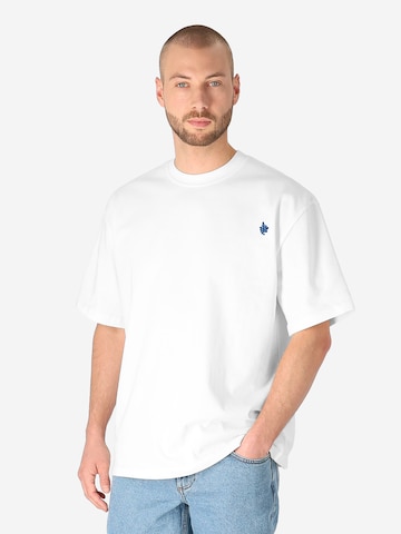 SPITZBUB Shirt 'Coral' in White: front