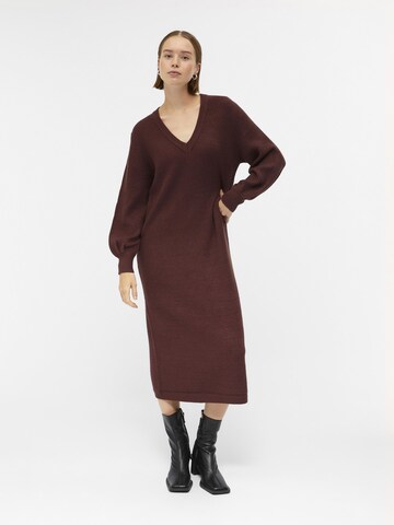 OBJECT Knitted dress in Brown