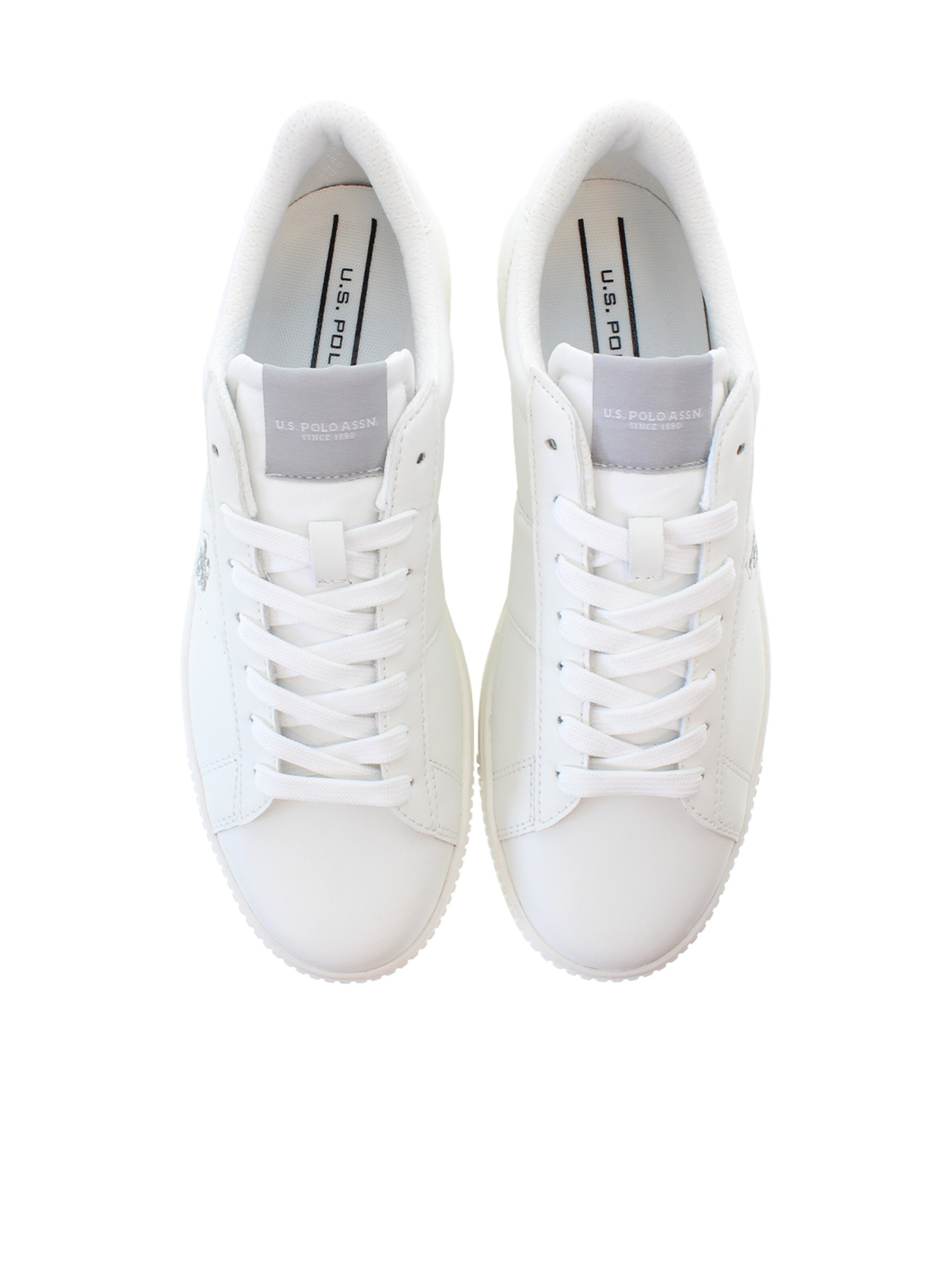 Baskets basses 'TymeS009' U.S. POLO ASSN. en blanc