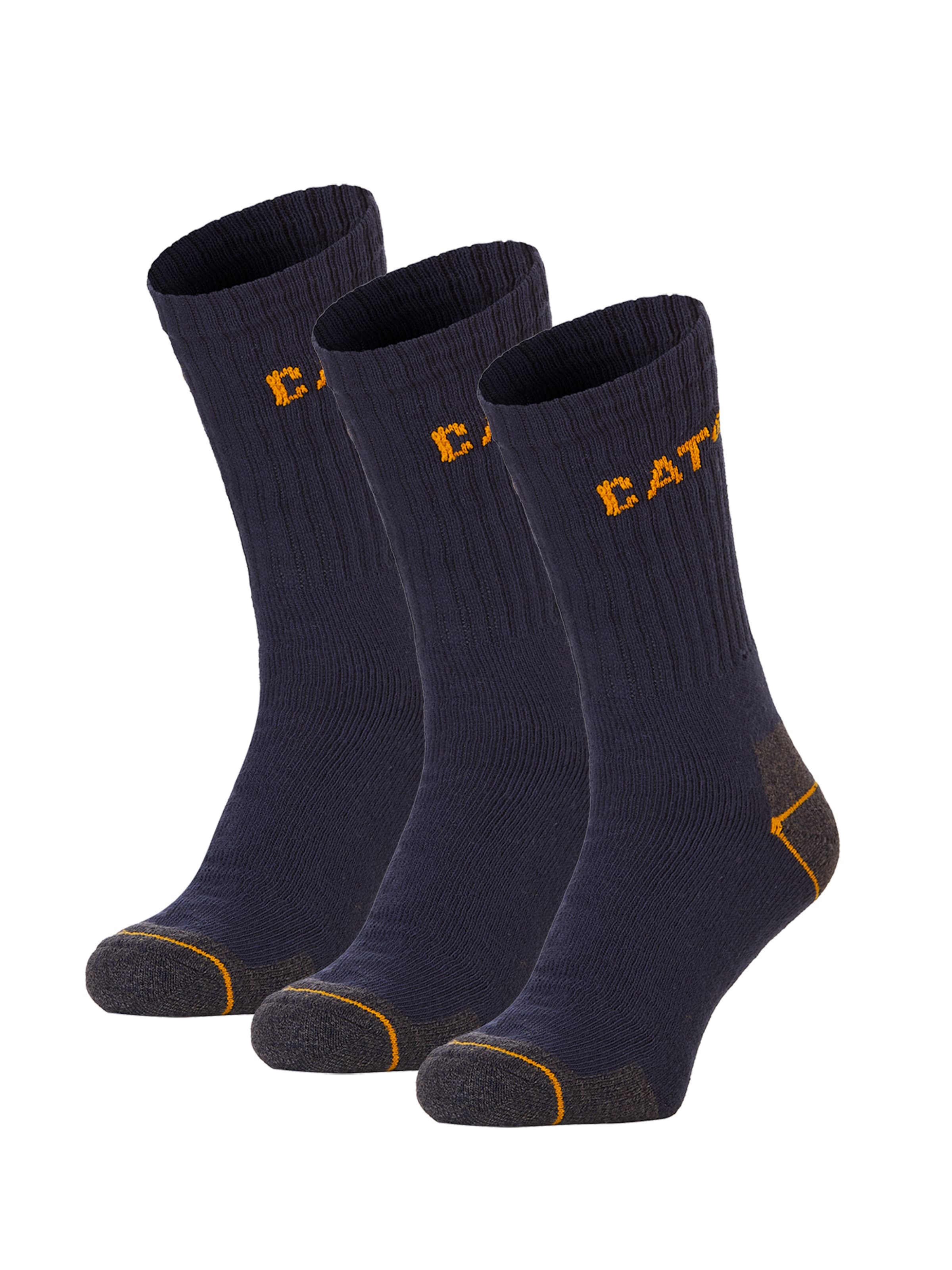 CATERPILLAR Sokken 'Caterpillar Heren Werksokken Navy Blauw 3-Pack' in Blauw: voorkant