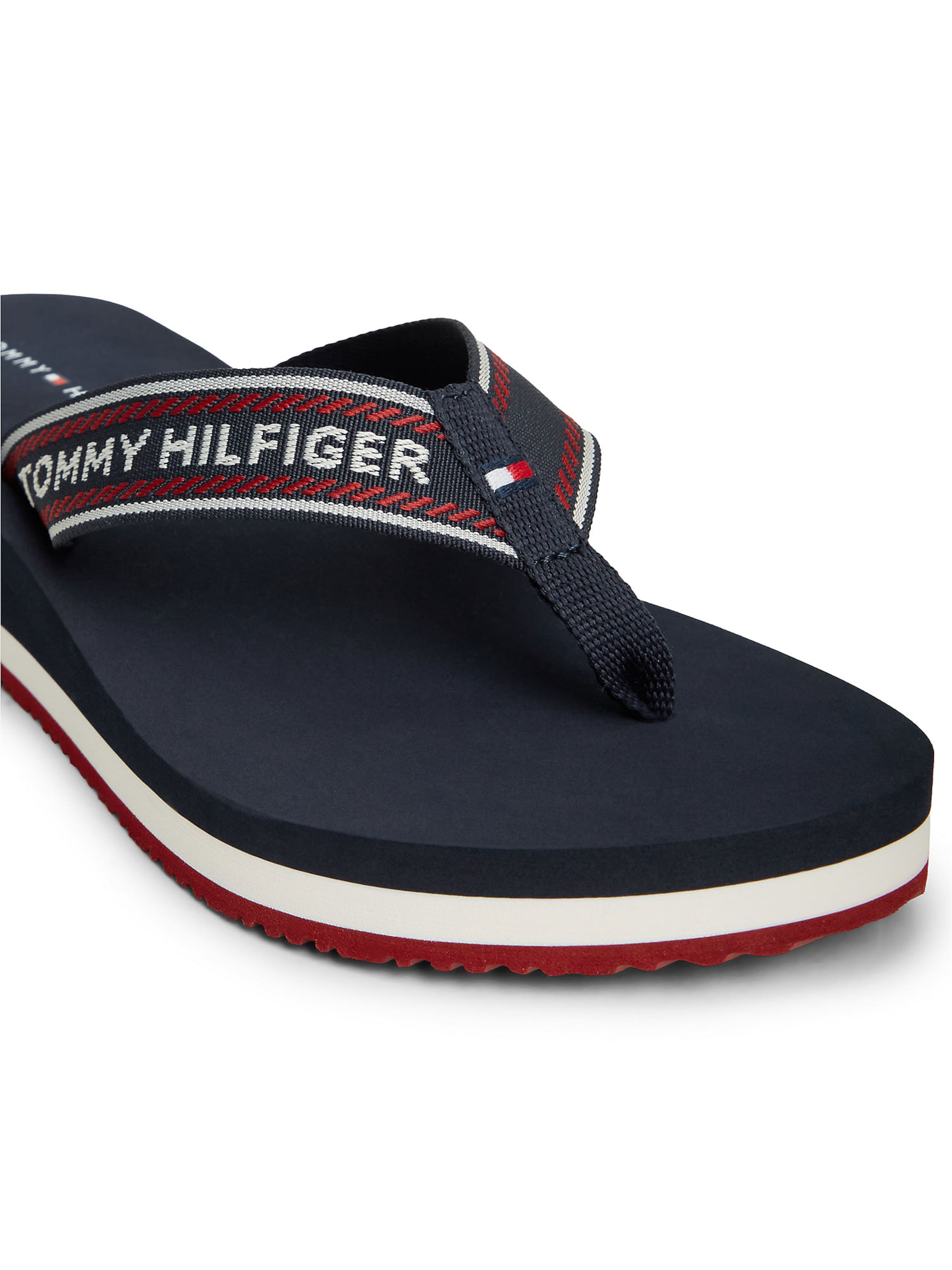 TOMMY HILFIGER Teenslipper in Blauw