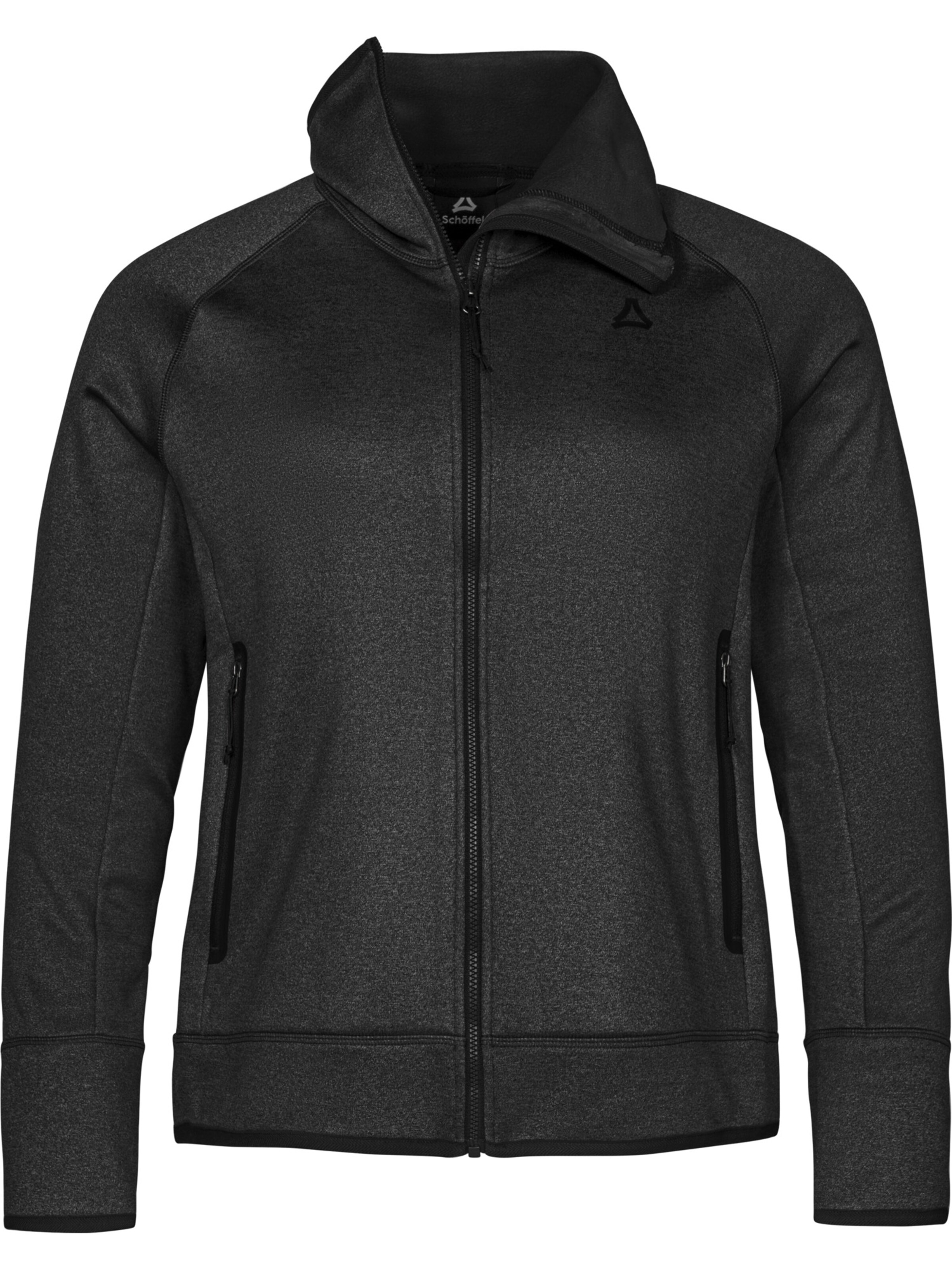 Schöffel Functionele fleece jas in Zwart: voorkant