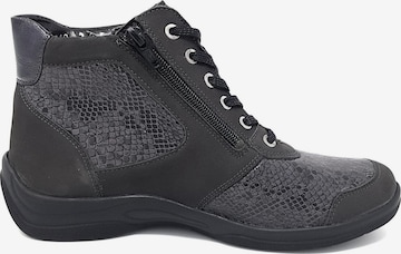 WALDLÄUFER Lace-Up Ankle Boots 'Hesna' in Grey