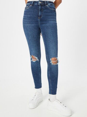 Skinny Jeans de la NEW LOOK pe albastru: față