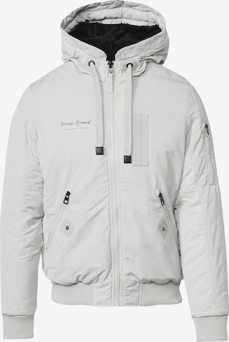 KOROSHI Between-season jacket 'Jägerin' in Grey: front