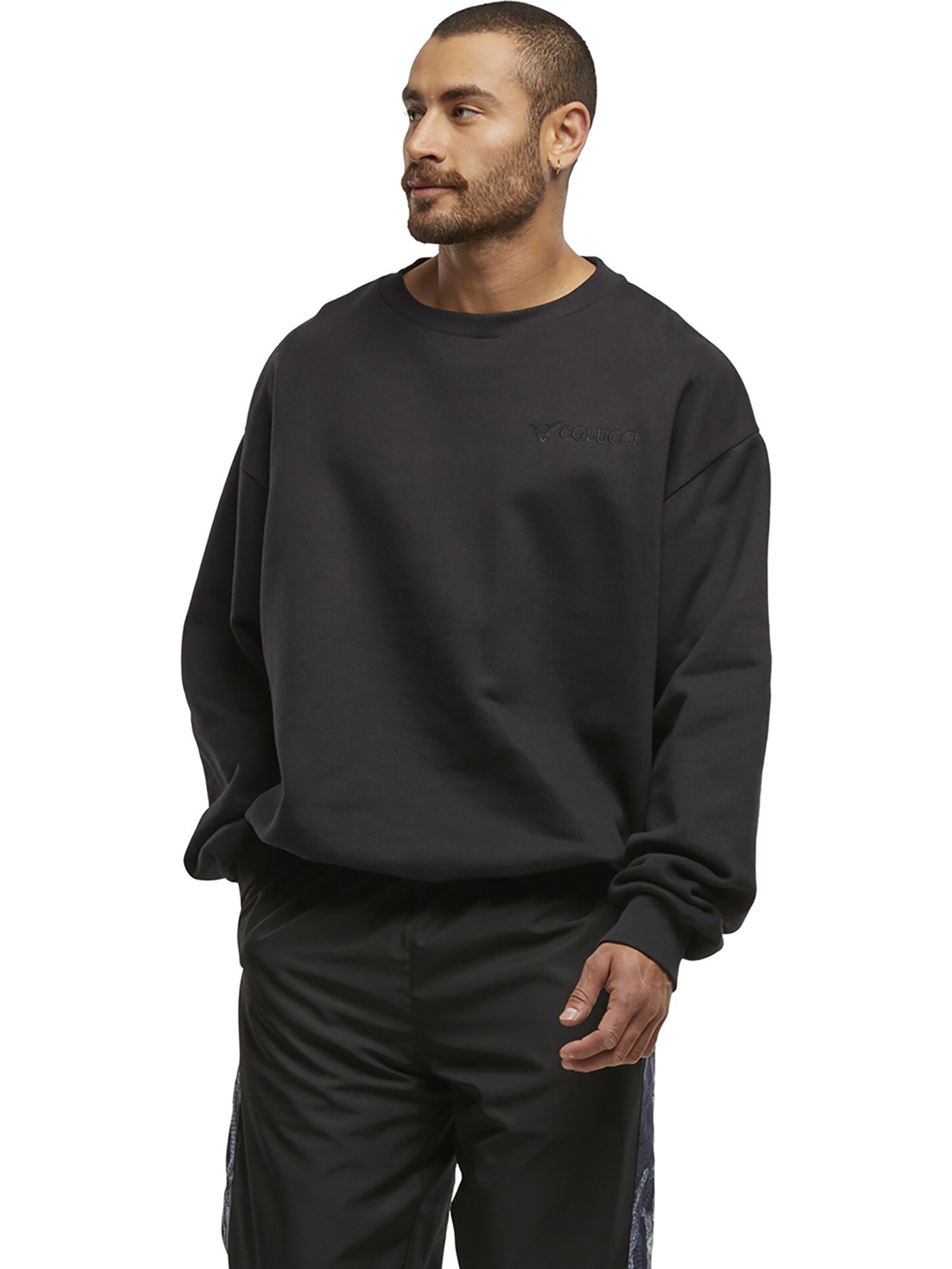 Colucci Sweatshirt 'Ikarus' in Black: front