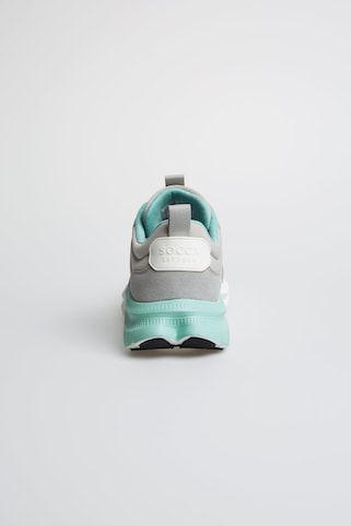 Soccx Wedge Sport Sneaker mit Dip-Dye-Sohle in Grau