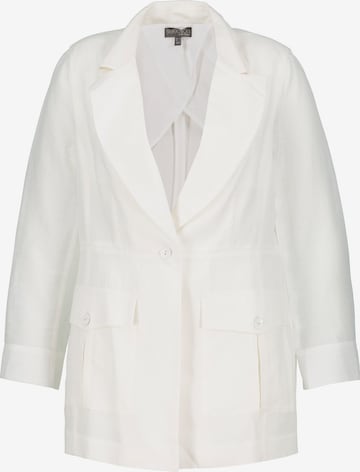 Ulla Popken Blazers in Wit: voorkant