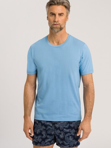 Hanro Shirt ' Living Shirts ' in Blauw: voorkant