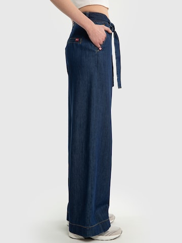 BIG STAR Wide leg Jeans 'Julii' in Blauw