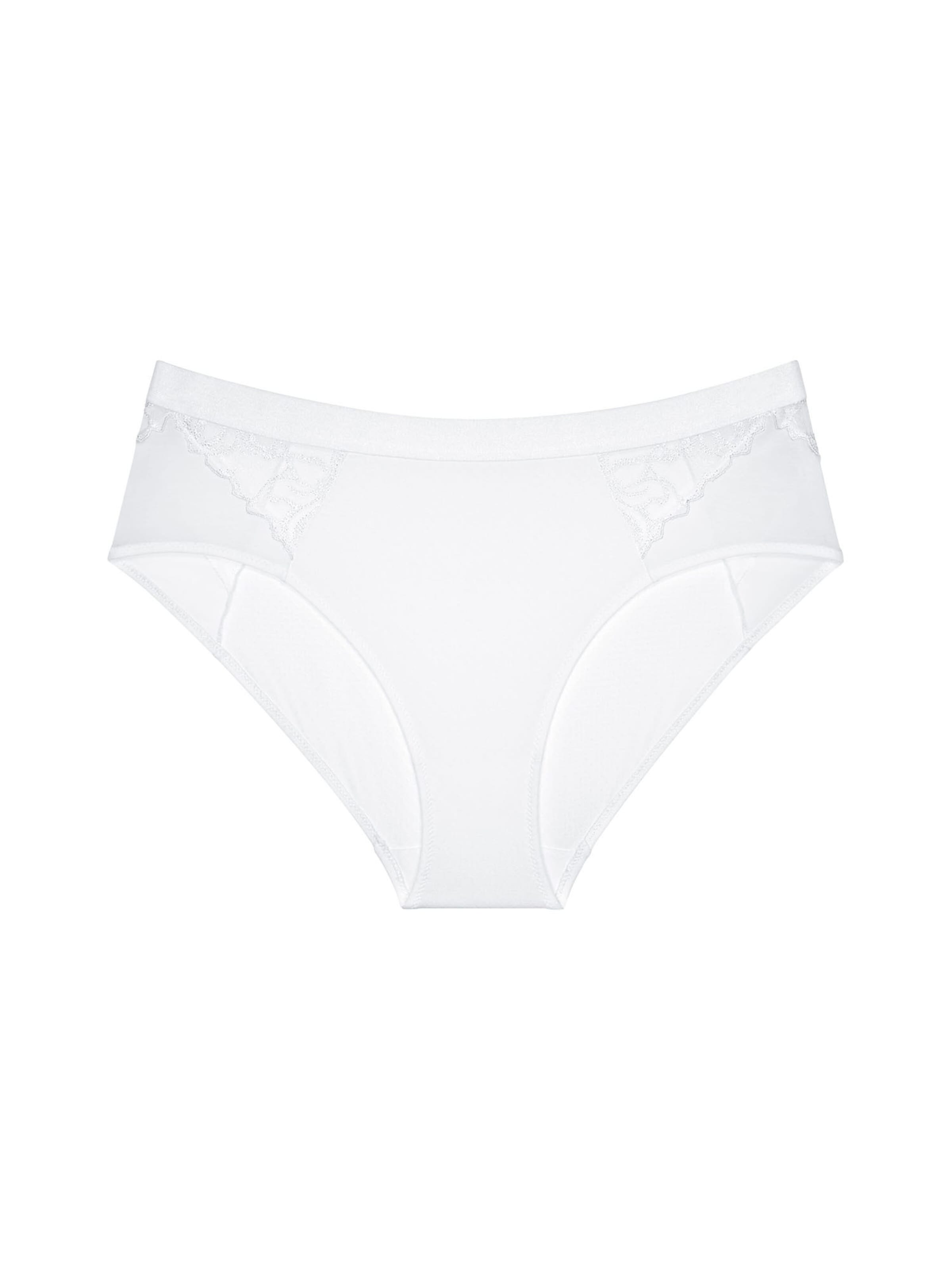 TRIUMPH Slip ' Wild Azalea Florale ' in Wit: voorkant