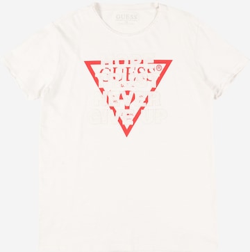 T-Shirt GUESS en blanc : devant