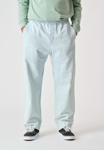Cleptomanicx Pants 'Stransit' in Blue: front
