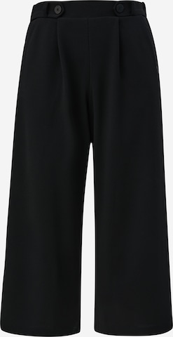 Wide Leg Pantalon à pince QS en noir : devant