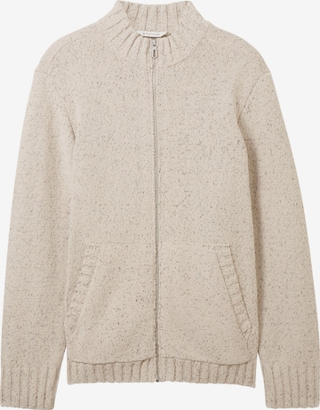 TOM TAILOR Knit Cardigan in Beige: front