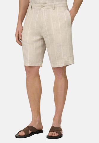 Coupe slim Pantalon chino 'Bermuda' Boggi Milano en beige