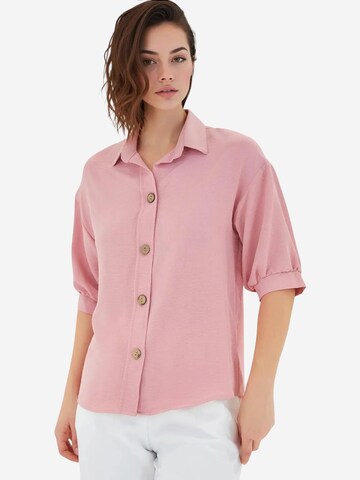 Bigdart Blouse in Roze: voorkant