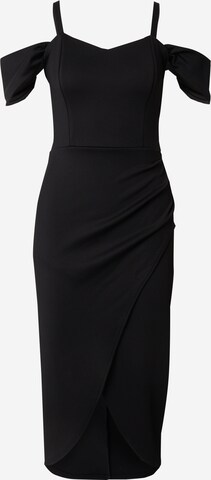 Sistaglam Cocktail Dress 'NISS' in Black: front