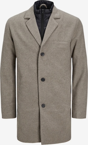 JACK & JONES Winter Coat in Beige: front