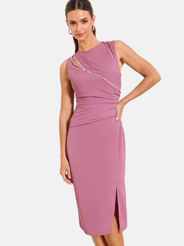 Rochie de la Lipsy pe roz: față