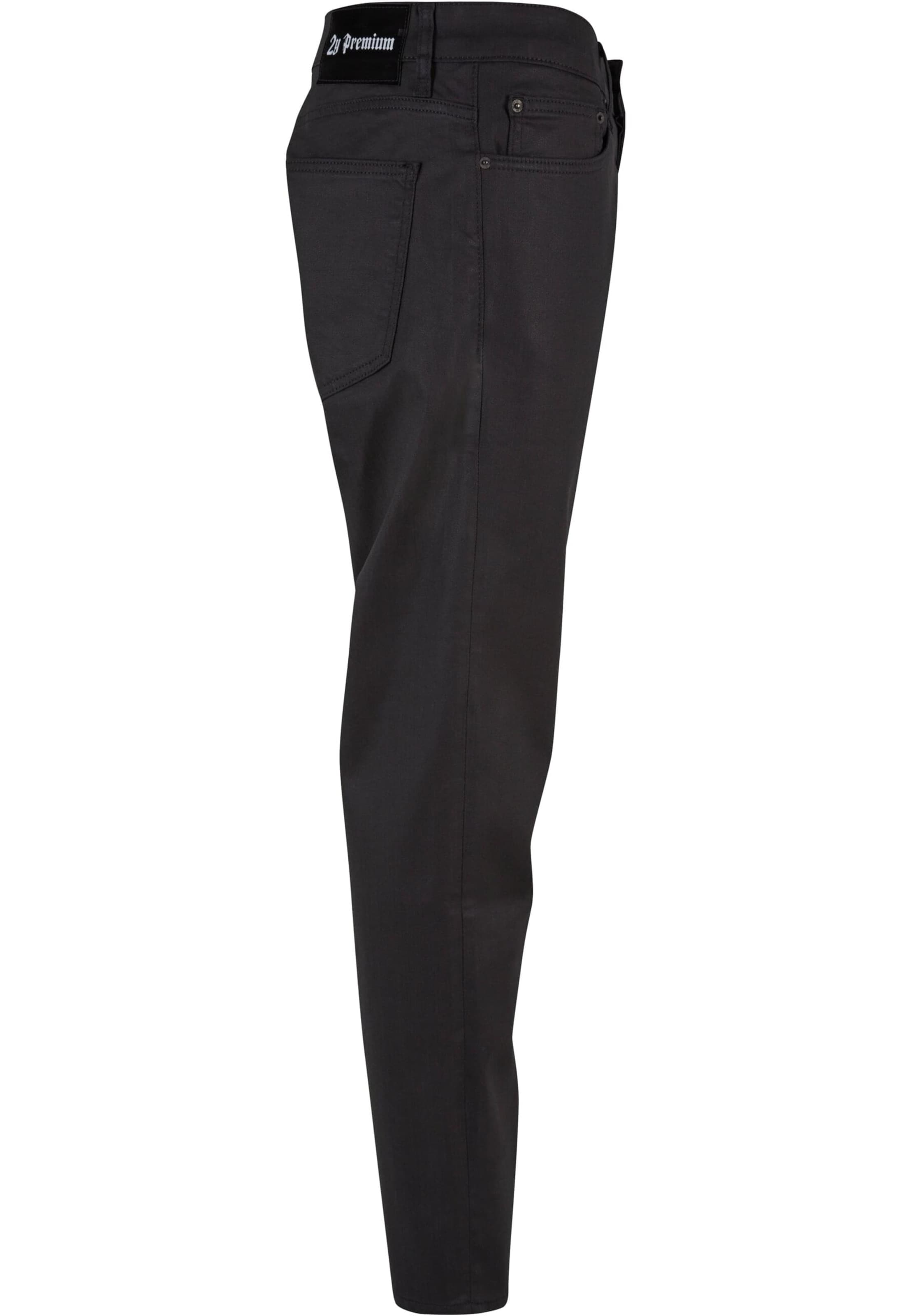 Tapered Jeans di 2Y Premium in nero