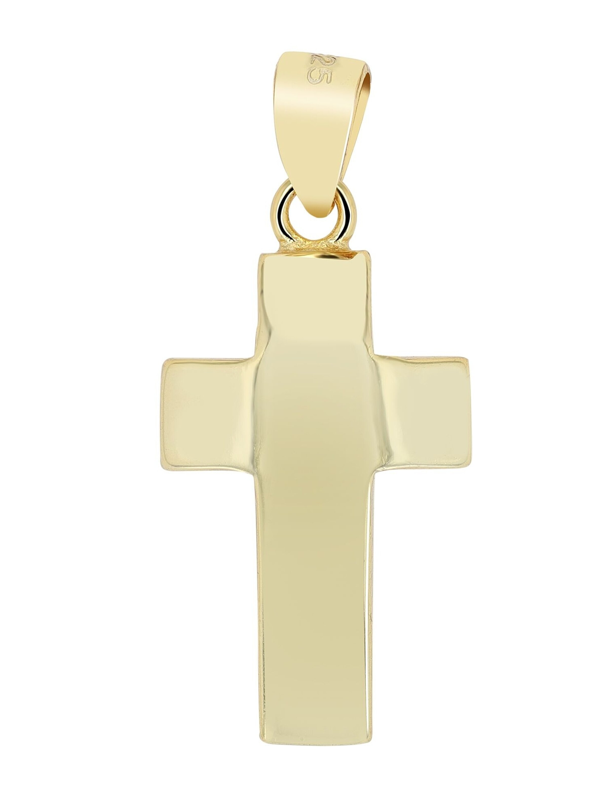 Akzent Anhänger 'Osric, 925 Sterlingsilber, langlebig'‌‌ in Gold: Vorderseite