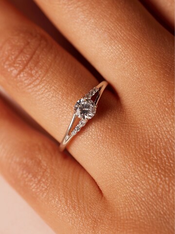 Lucardi Ring in Silber: Vorderseite