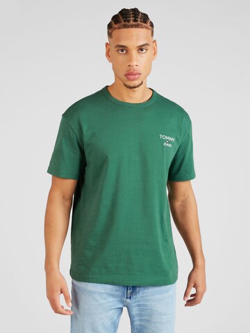 Tommy Jeans Koszulka w kolorze zielony: przód