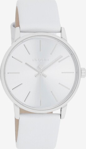 OOZOO Analog Watch in White: front