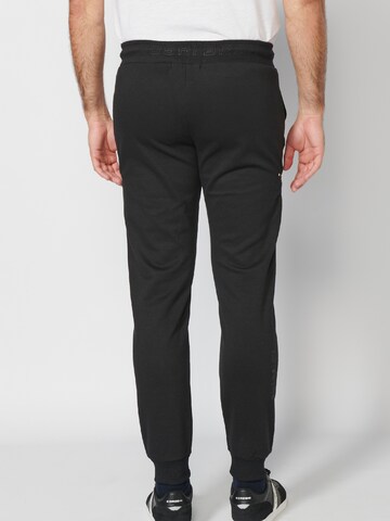 KOROSHI Tapered Trousers in Black