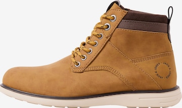 Boots stringati 'JFWDENVER' di JACK & JONES in giallo: frontale