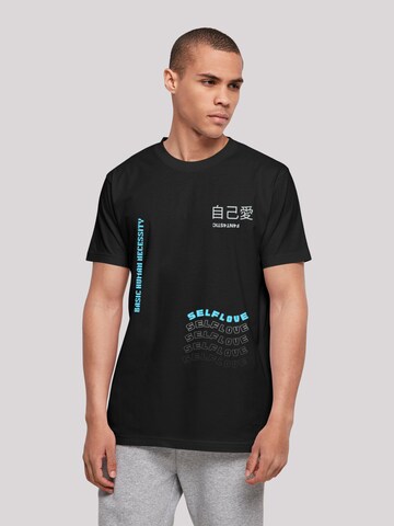 F4NT4STIC Shirt 'Self Love' in Black: front