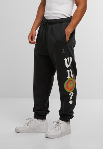 Jordan Tapered Hose 'Why not?' in Schwarz: Vorderseite