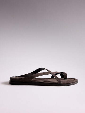 Tongs The Set en marron