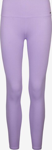 SNOCKS Workout Pants in Purple: front