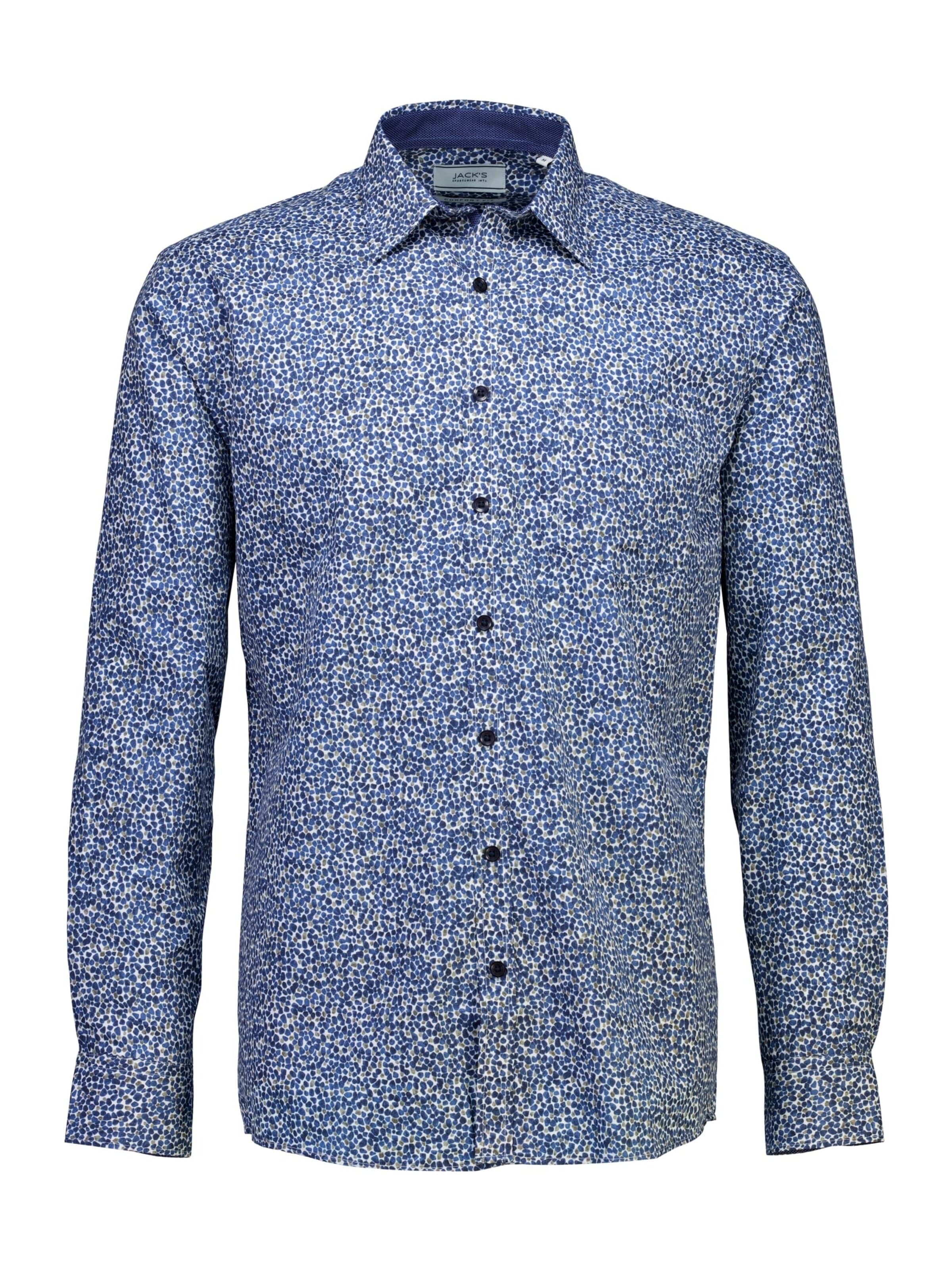 Jack's Comfort Fit Hemd‌‌‌ in Blau: Vorderseite