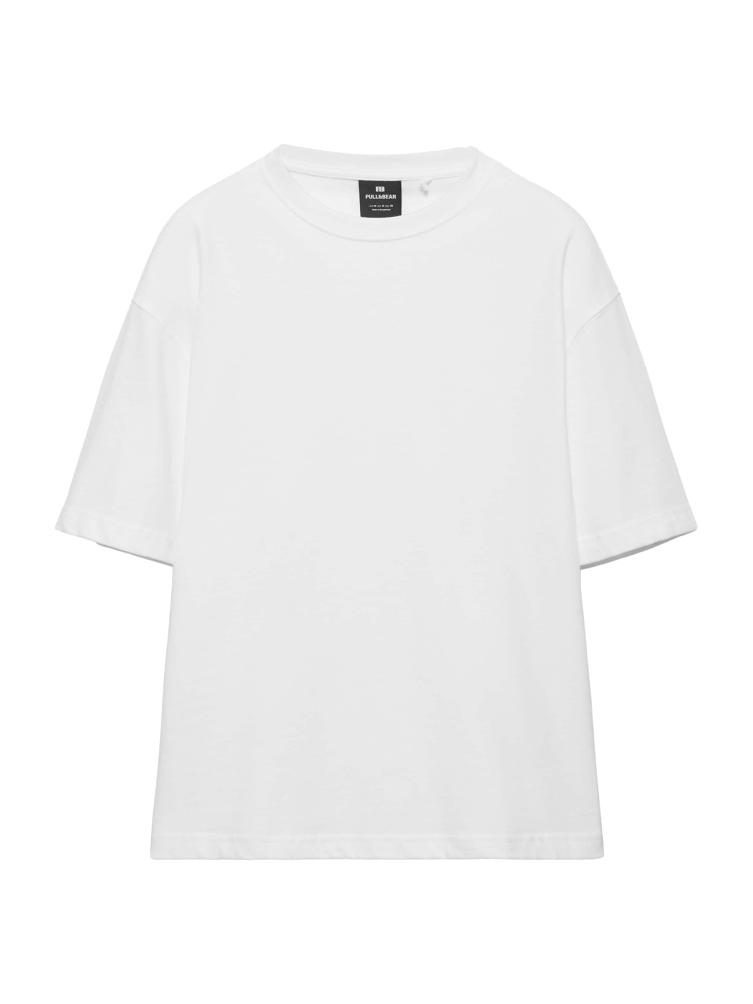 Tricou de la Pull&Bear pe alb: față