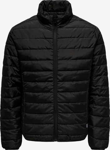 Only & Sons Prehodna jakna 'Bron' | črna barva: sprednja stran