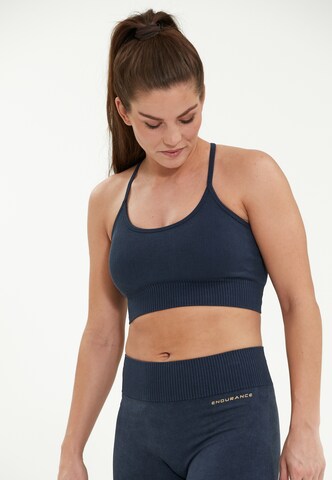 ENDURANCE Sports Bra in Blue: front