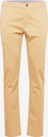 Coupe slim Pantalon chino 'Bleecker' TOMMY HILFIGER en marron : devant